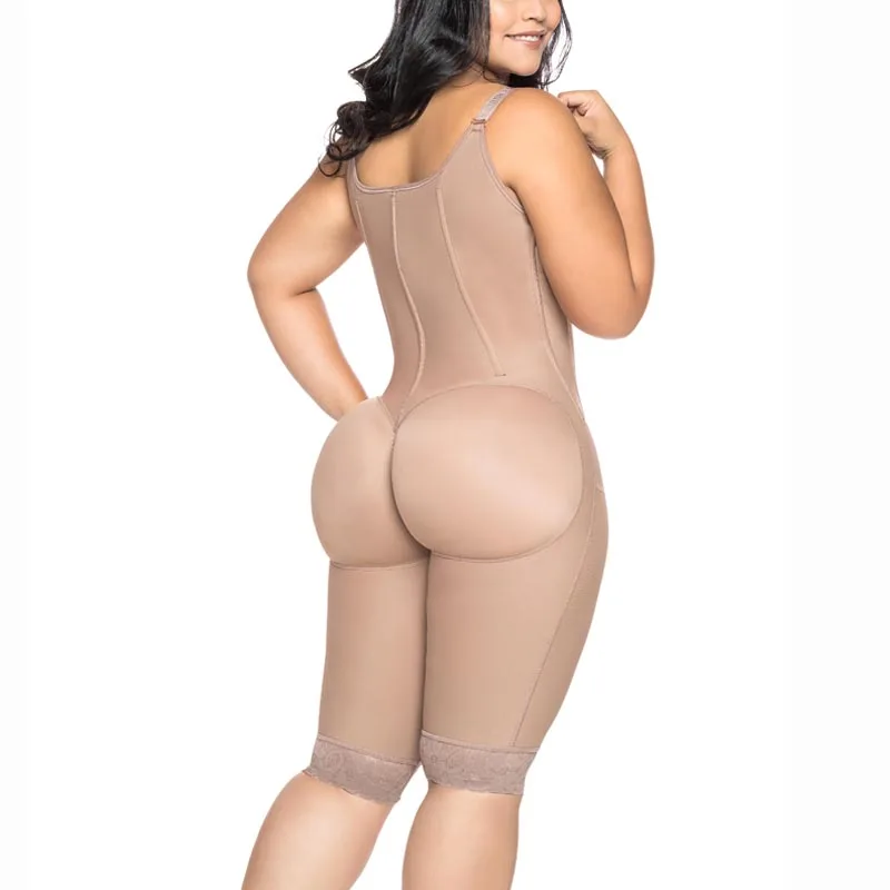

Women's Corset Knee Length Underbust Body Shaper Fajas For Postpartum Girdle Waist Trainer Sexy Lingerie