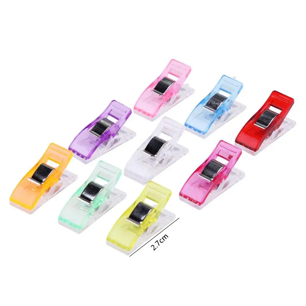 

50pcs/set Multi-color Plastic Small Clips for DIY Craft Quilting Patchwork Sewing Quilt Clip Student Family Storage Office Tool