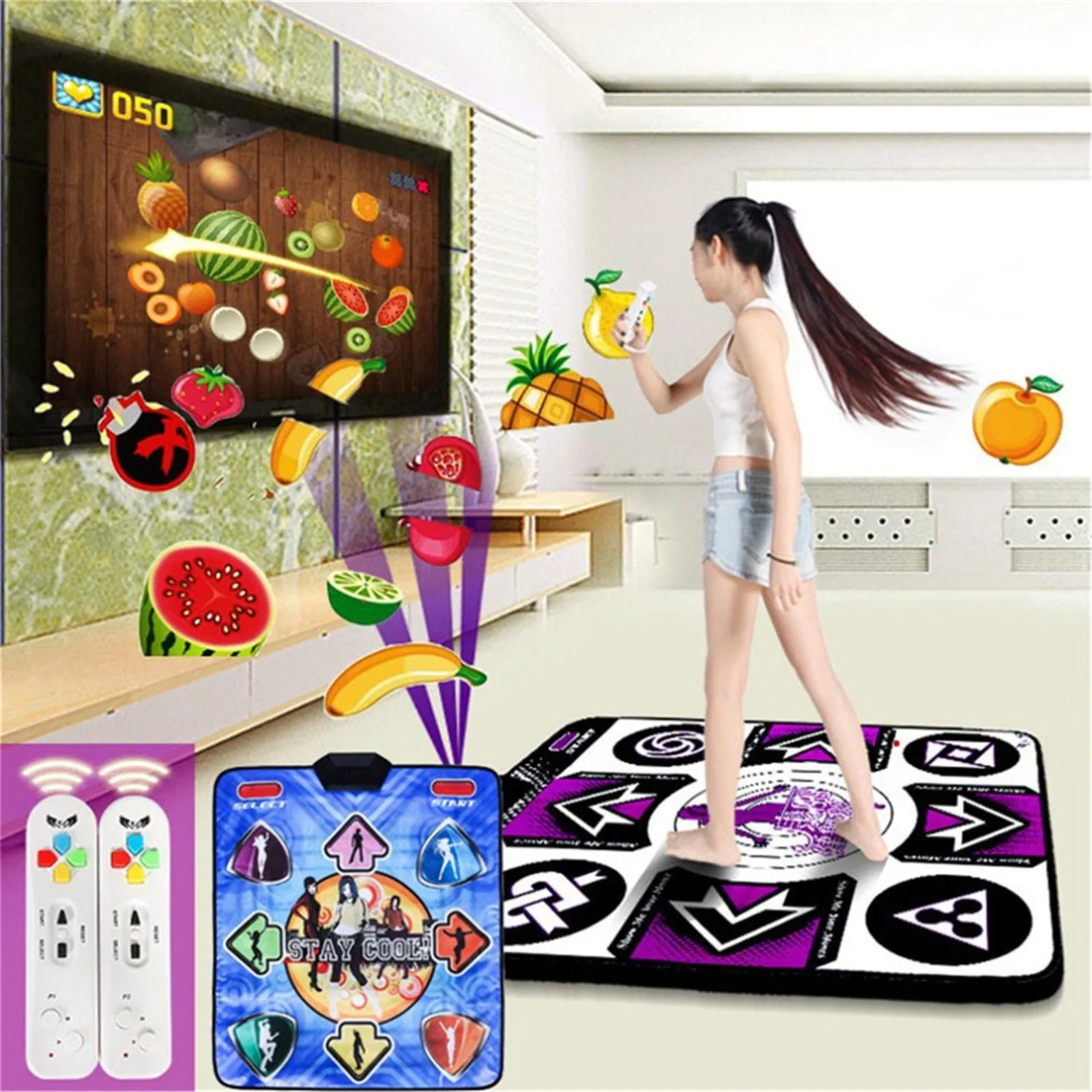 

toys for boys children Single user Dance Mats Non-Slip Dancers Step Pads Sense Game English for PC TV funny gifts juguetes#L4