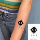 Водостойкая Временная тату-наклейка для глаз, бровей, скорпионов, птиц, тотем флэш-тату, поддельные тату для рук, ног, запястья, ног, рук для мужчин, женщин и мужчин