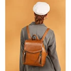 Модная женская сумка из масляной вощеной кожи в стиле ретро, вместительный школьный ранец в студенческом стиле, Удобная дорожная сумка на плечо для девушек