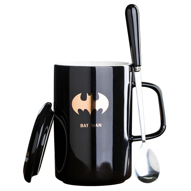 Мультфильм Мстители Супермен Spiderman Batman керамическая чашка молочный завтрак