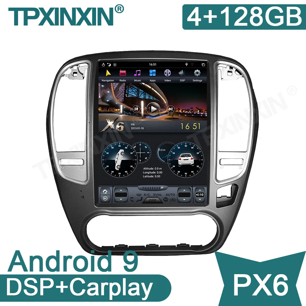 

Android 9 4 + 128G PX6 для Nissan sylphy 2005-2012 Android автомобильное аудио стерео радио рекордер GPS головное устройство