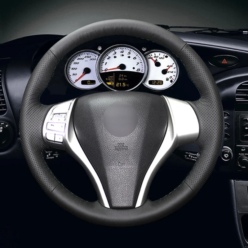 

Black Artificial Leather Car Steering Wheel Cover for Nissan Teana Altima 2013-2016 X-Trail QASHQAI Rogue 2014-2016
