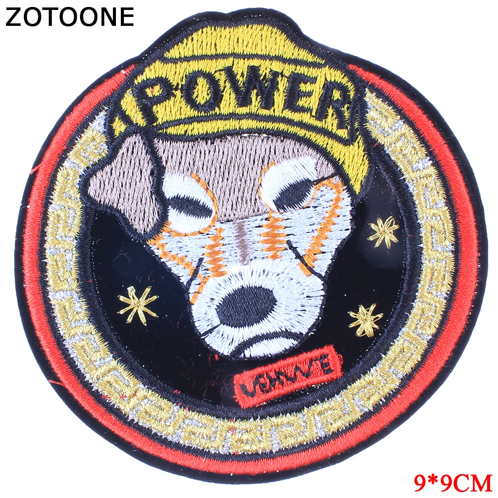 Собака панк череп теплопередача патчи для полоса Одежда патч a-уровень моющиеся