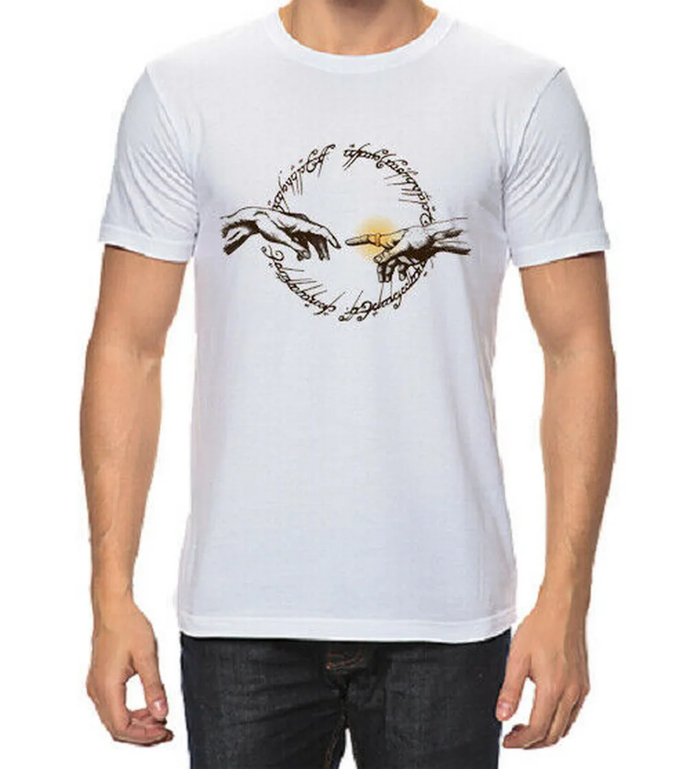 Властелин колец Мужская футболка модная новинка с тегами Футболка Harajuku в стиле