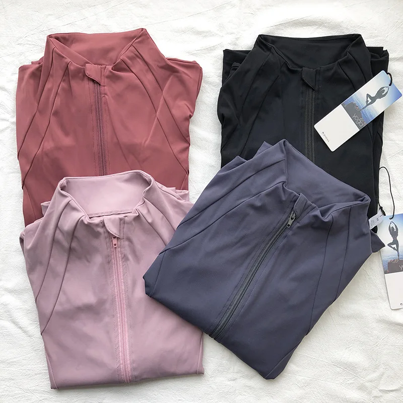 Женские спортивные облегающие рубашки с длинным рукавом пальто для фитнеса