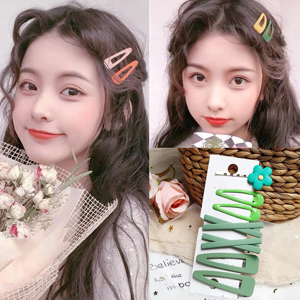 7 шт./компл. заколки для волос с цветами карамельных цветов BB заколка девочек