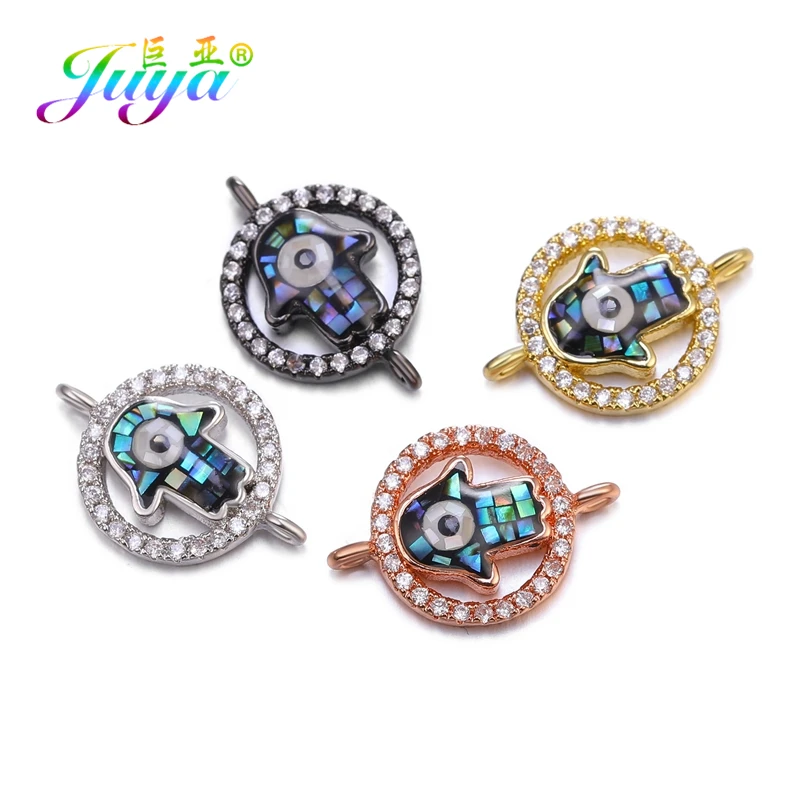 Juya DIY аксессуары для ювелирных изделий Опаловая оболочка рука Хамса со сглаза