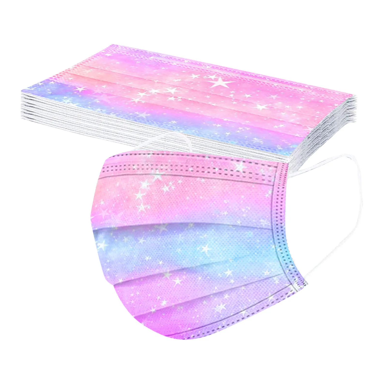 10 шт детское нижнее белье Тай дай градиент печатных Косплей одноразовые Mask'