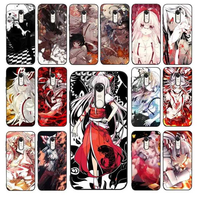 

MaiYaCa Fujiwara No Mokou Phone Case for Redmi 5 6 7 8 9 A 5plus K20 4X 6 cover