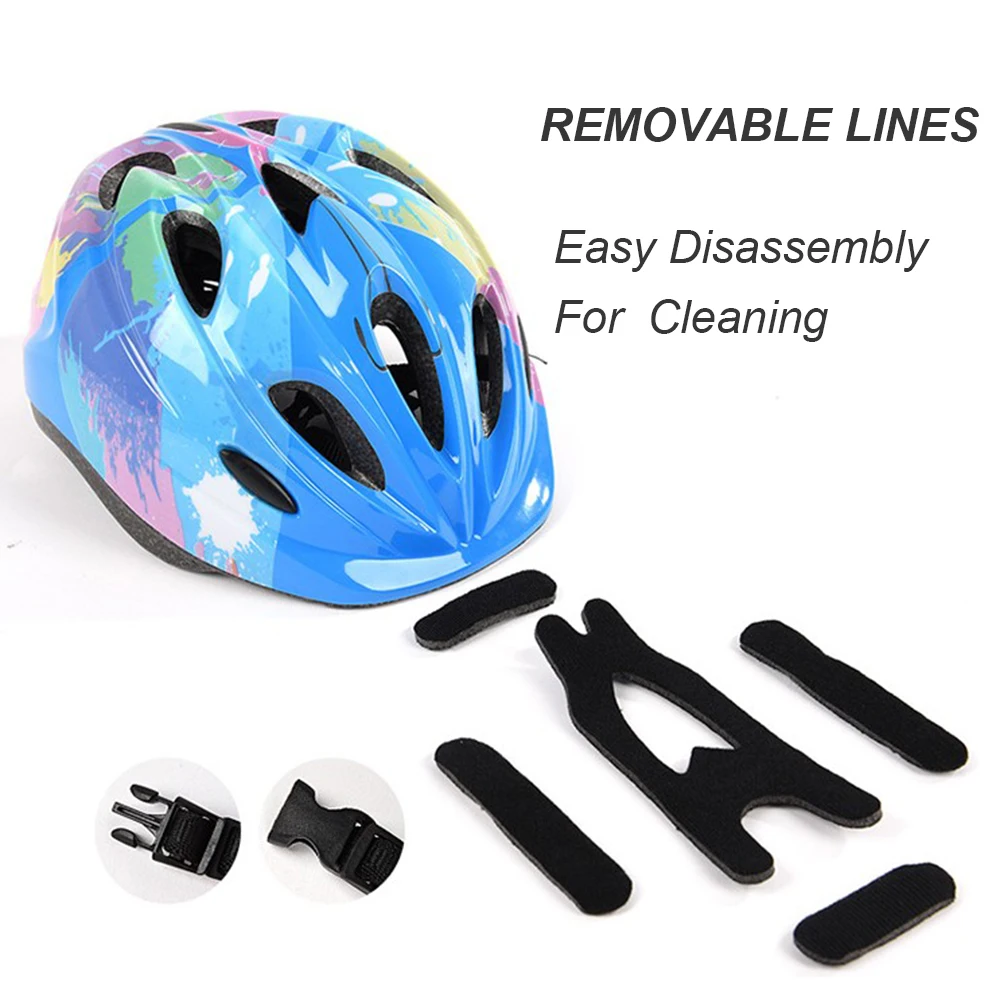 Детский велосипедный шлем с задним фонарем защитный для катания на коньках и