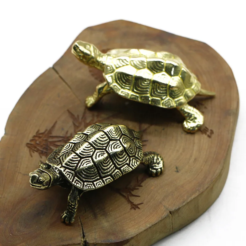 

Pure Copper Longevity Tortoise Statue Home Garden Decor Office Feng Shui Bronze Ornaments Animal Figurines Decoration Crafts