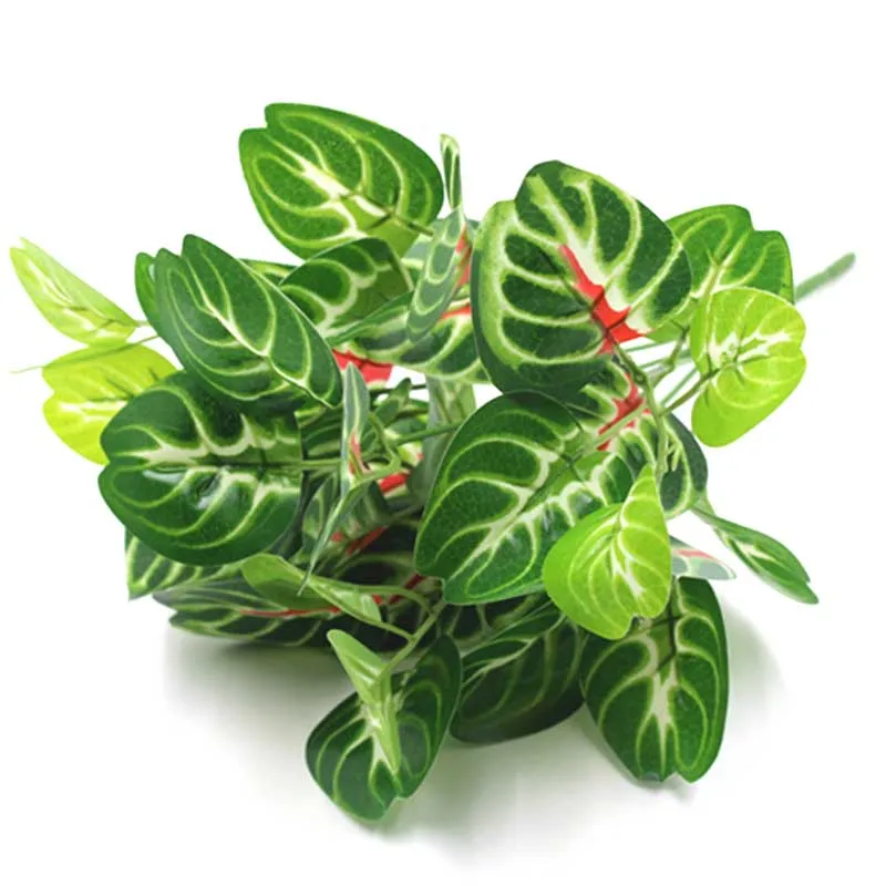 

Fake plant Plastic simulation Flower Artificial Plants Green Grass Plastic plant decorative flowers Garden Home Decoration