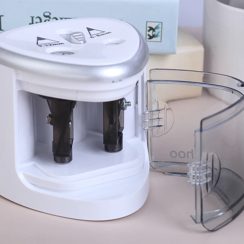 

Electric Auto Sharpener Double Hole Touch Switch Pen Sharpener For Pencil