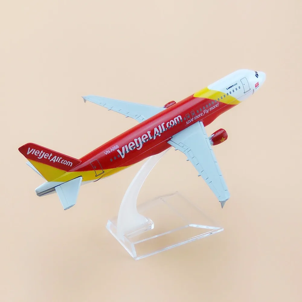 Модель самолета вьетнамская VietJet Air A320 авиакомпании 16 см|gift|gift giftsgifts kids |