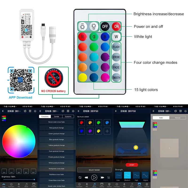 WI FI Светодиодные ленты светильник s Bluetooth RGB светодиодный 5050 SMD 2835 гибкий