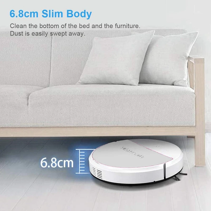 

XIMEIJIE XM30 1800Pa Vacuum Cleaner Intelligent Sweeper Sweeping Robot Household Cleaner for Household Cleaning,White