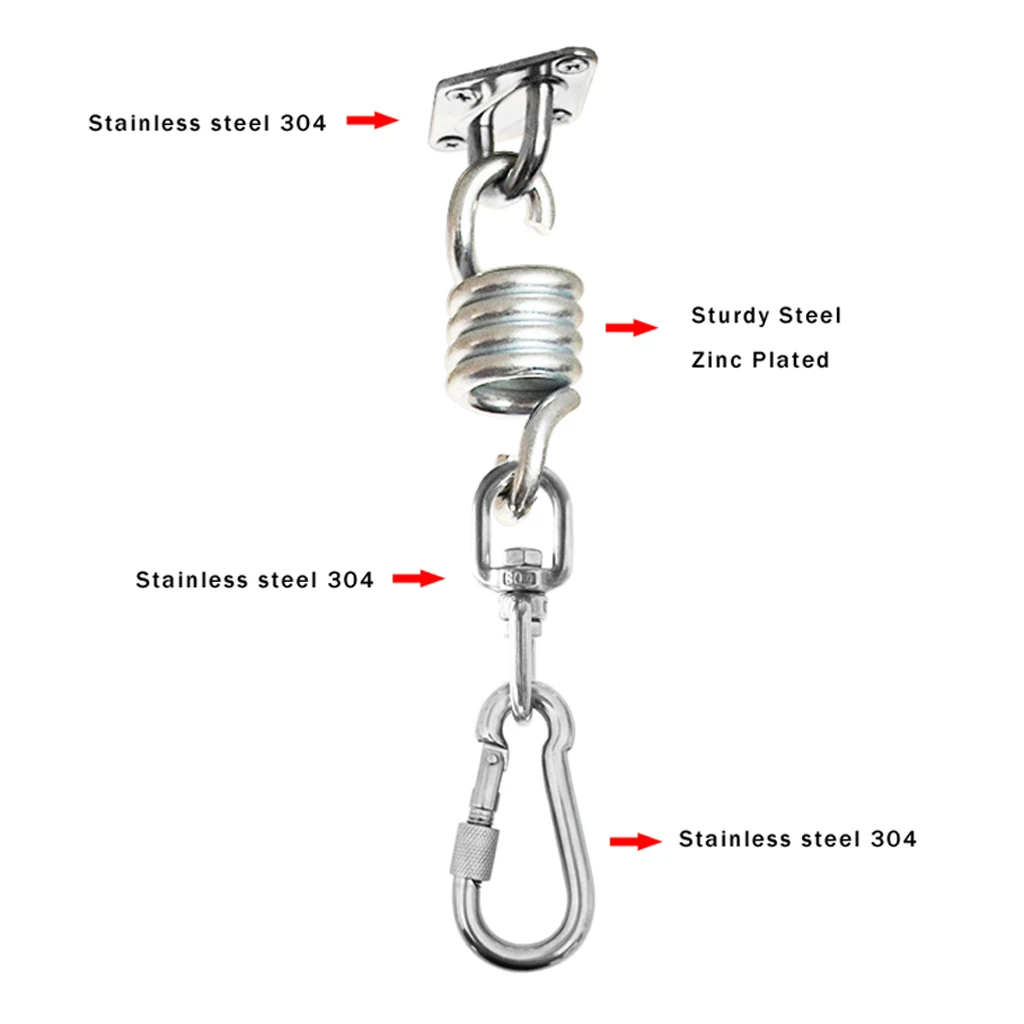12 шт. гамак стул подвесная пластина пружинный вертлюжный крючок|Аксессуары для