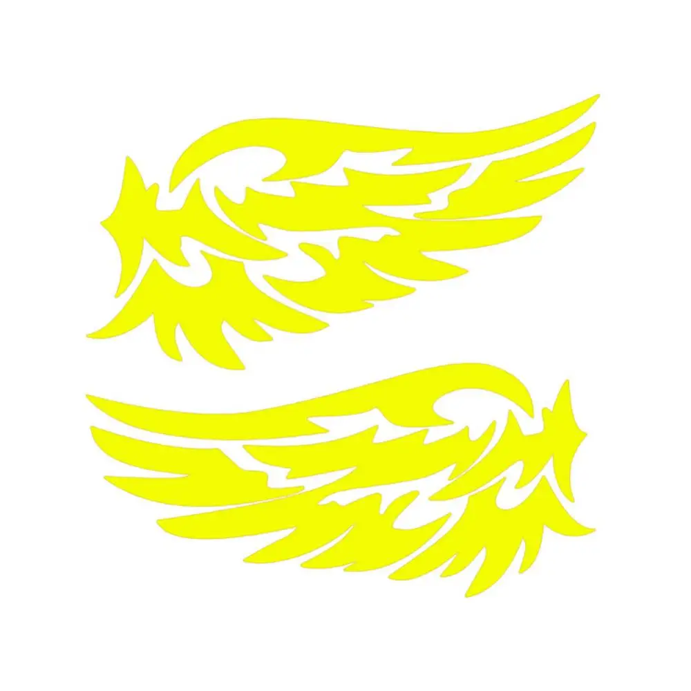 

2Pcs Fashion Feather PET Self-Adhesive Rearview Mirror Car Sticker Decor Decals