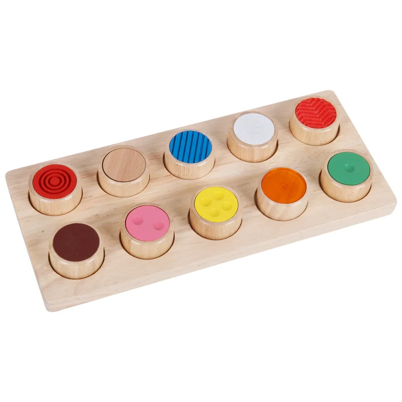 

Wooden touch memory board Montessori teaching aids early education puzzle training color cognitive matching building block toys