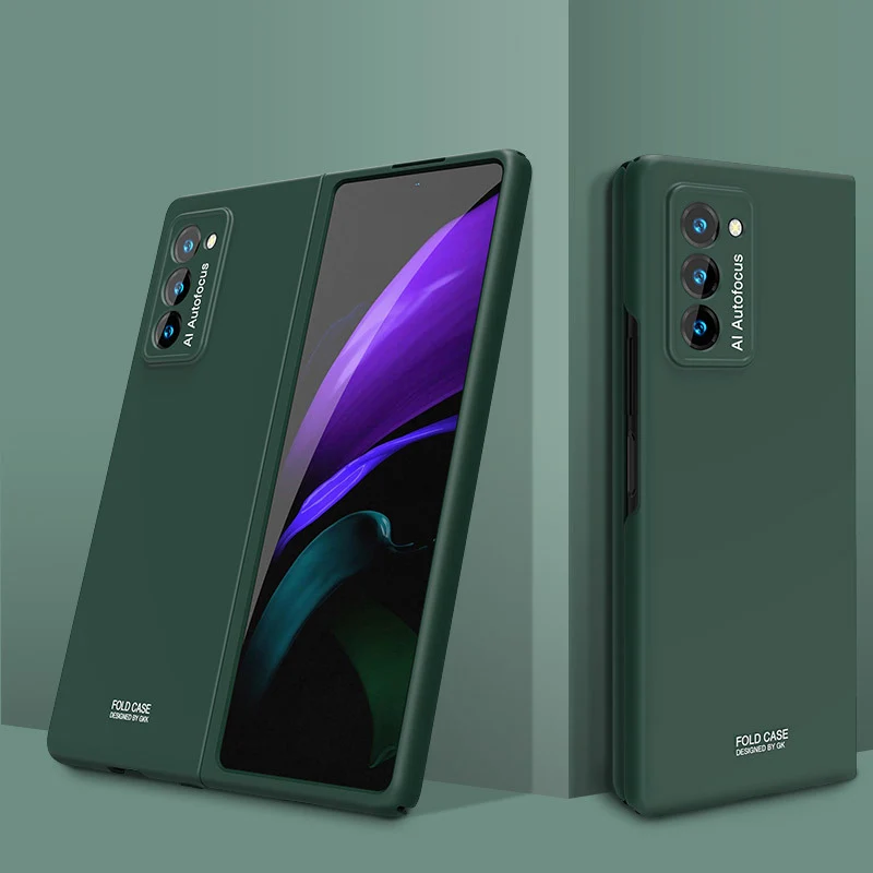 

Suitable for Samsung Galaxy Z Fold 2 Mobile Phone Case Luxury Ultra-thin PC Hard Case Full Front and Back Protective Cover