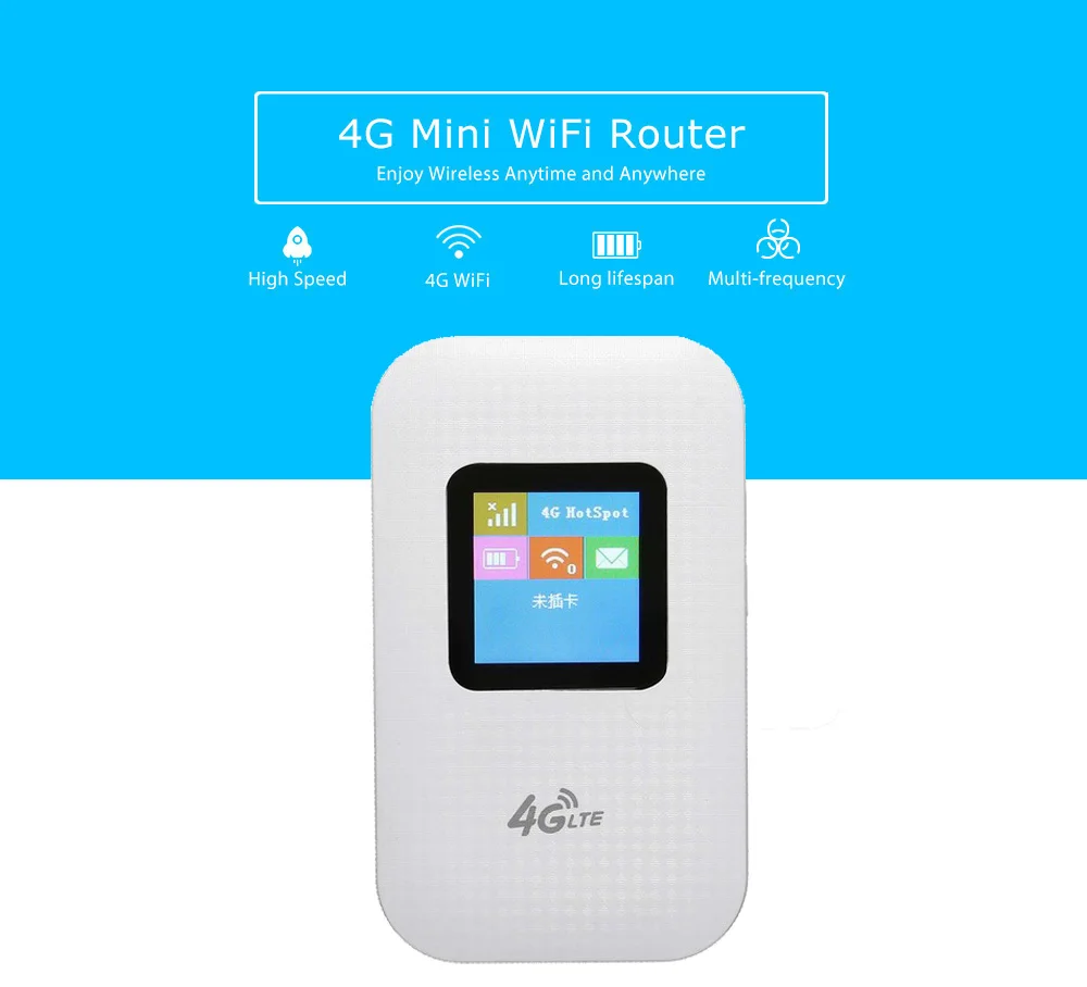 TIANJIE 4G wifi роутер LTE WCDMA GSM разблокированный беспроводной карманный роутер мобильный wifi точка доступа 3g 4G wifi роутер с слотом для sim-карты