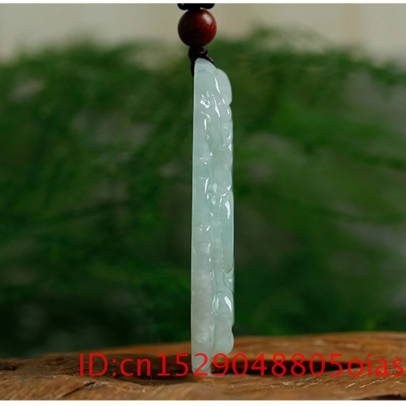 Жадеит изумруд китайский Нефритовый дракон кулон ожерелье Шарм ювелирные