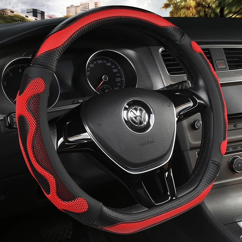 Чехол на рулевое колесо D образной формы для Nissan Rogue /Rogue Sport 2016 2017 2018 2019 2020 X Trail