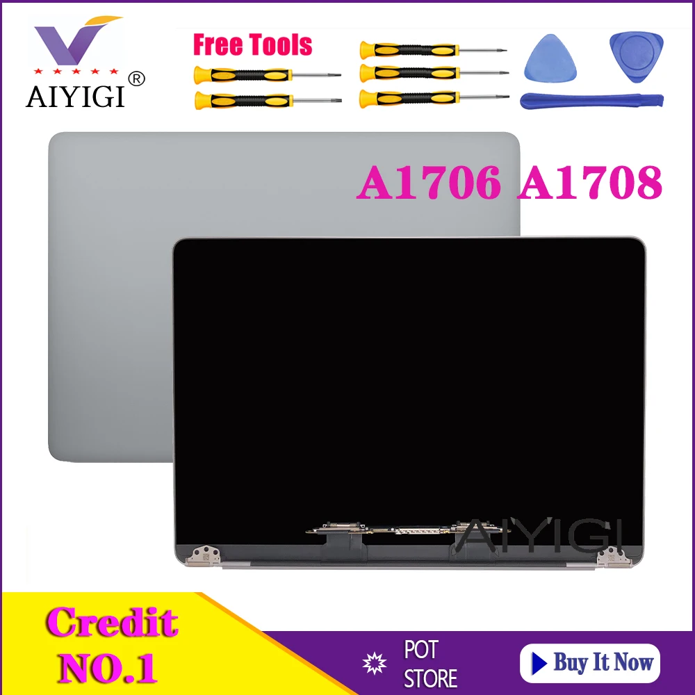 Оригинальный Новый экран для ноутбука ЖК дисплей в сборе серебристый серый Macbook