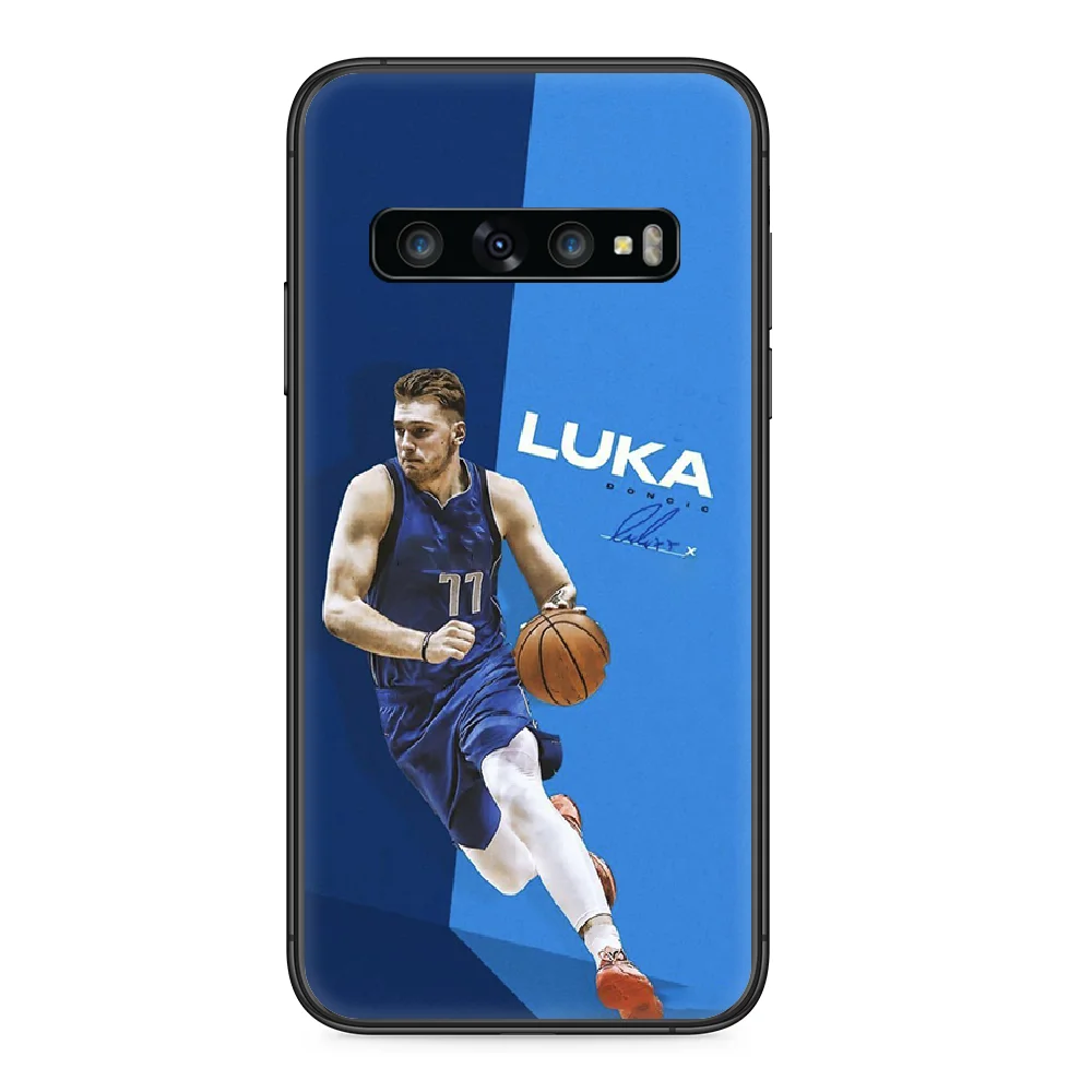 

Luka Doncic 77 basketball Phone case For Samsung Galaxy S 10 20 3 4 5 6 7 8 9 Plus E Lite Uitra black back fashion funda luxury