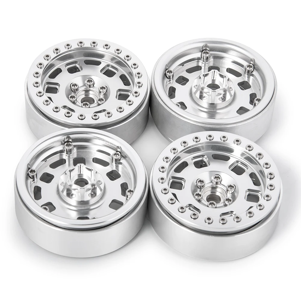 

AXSPEED Aluminium Alloy Beadlock Wheels Hub Rims 2.2inch for 1/10 Axial SCX10 90046 Wraith 90018 RC Crawler Car