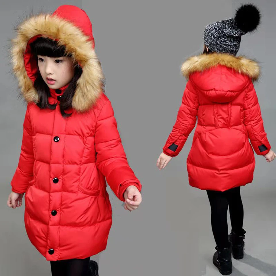 Новинка 2019 верхняя одежда из пуха и хлопка для маленьких девочек зимнее