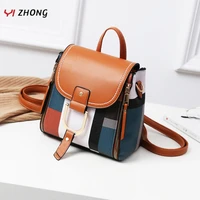 km fashion mini backpack women soft touch multi function small backpack female leather shoulder bag crossbody bag girl purses