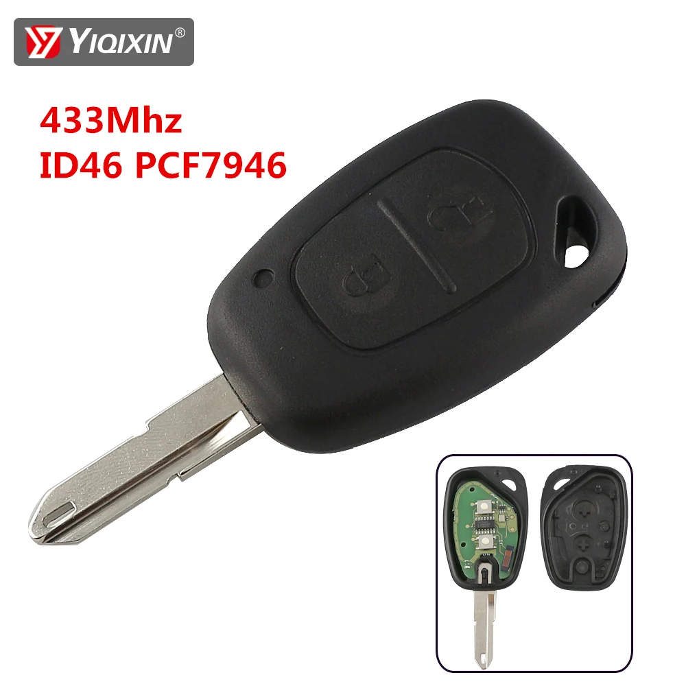 2-кнопочный дистанционный ключ YIQIXIN для Renault Master Traffic Kangoo Nissan Interstar Primastar для Vauxhall Opel Vivaro ID46 Chip 2-кнопочный дистанционный ключ YIQIXIN для Renault Master Traffic Kangoo Nissan Interstar Primastar для Vauxhall Opel Vivaro ID46 Chip