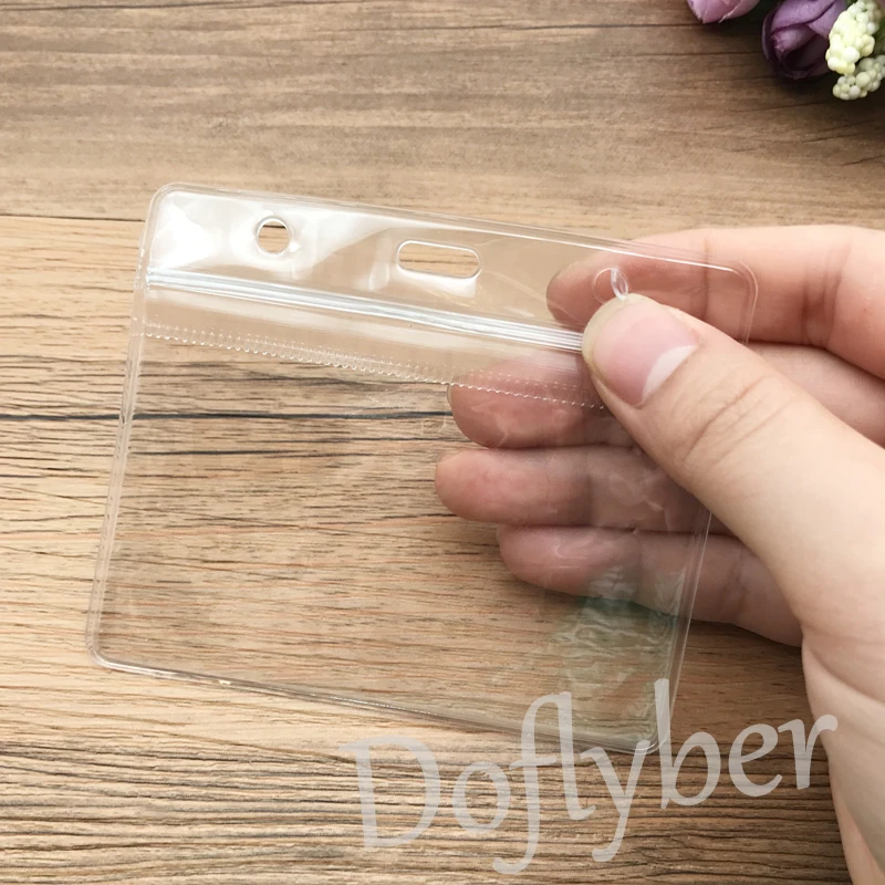 5/10 шт. прозрачный Водонепроницаемый работы выставки ID держатель для карт