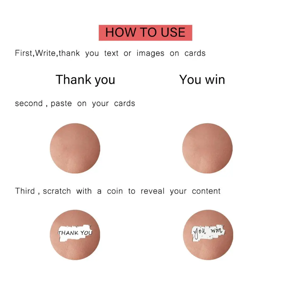 Круглые Стикеры из розового золота 300 шт. персонализированные стикеры для детей