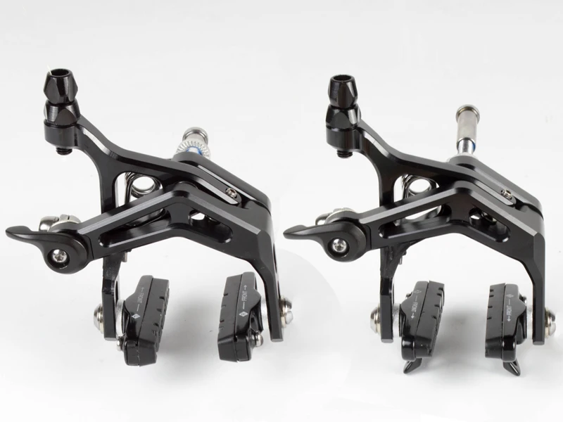 1 pair Дорожный велосипед велосипедный суппорт тормоза CNC Сверхлегкий Алюминиевый Дорожный велосипед из сплава C тормоза 39-51 мм двойные поворотные суппорты тормоза 305 г/ - Цвет: 1 pair
