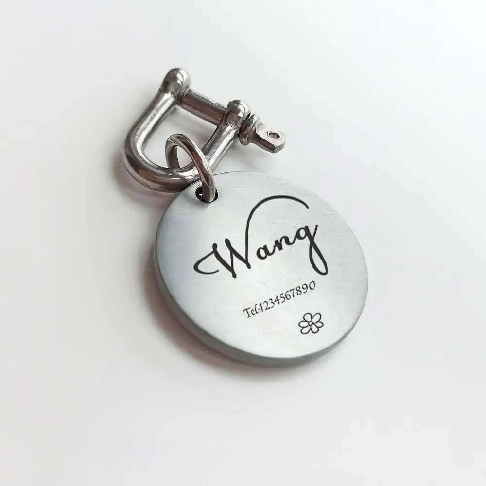 Персонализированная средняя бирка для удостоверения личности собаки глубокая