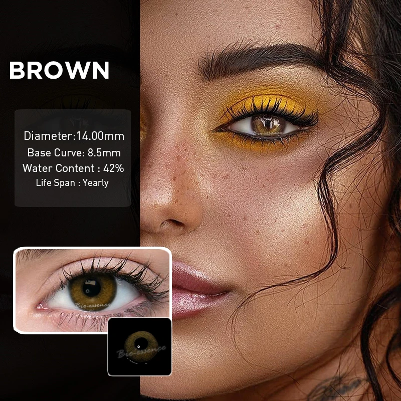 

2pcs Colored Contact Lenses Queen Series Eye Natural Color Contact Lens for Eye Yearly Use Cosmetic Contact Lenses