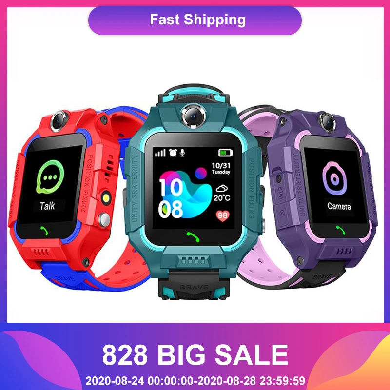 Умные часы IP67 глубокая водонепроницаемость 2G GPS трекер SOS Вызов локализация