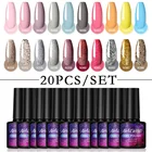 Гель-лак для ногтей, полуперманентный, гибридный, 8 мл, 40 шт., Гель-лак для нейл-арта набор