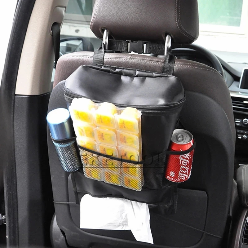 

Auto Back Car Seat Organizer Bag Holder Multi-Pocket Design Arrangement Backseat Organizing Box Food Container Assorted Bag