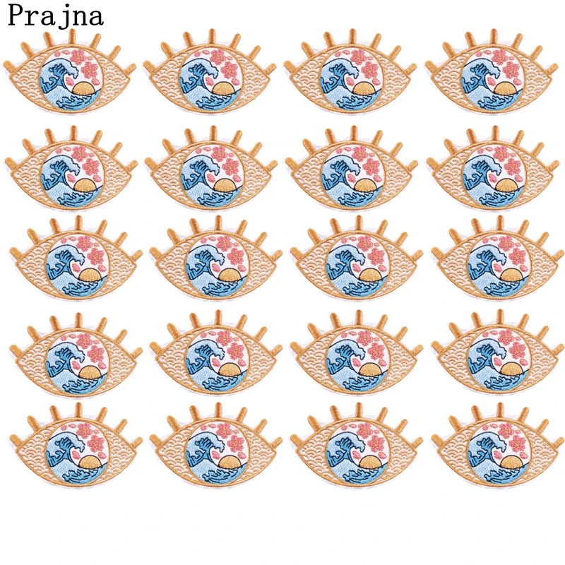 10 шт., термоклейкие патчи для одежды, с вышивкой