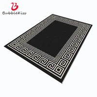 bubble kiss court style area rug for living room black white loop pattern home non slip bedroom carpet balcony decoration mat