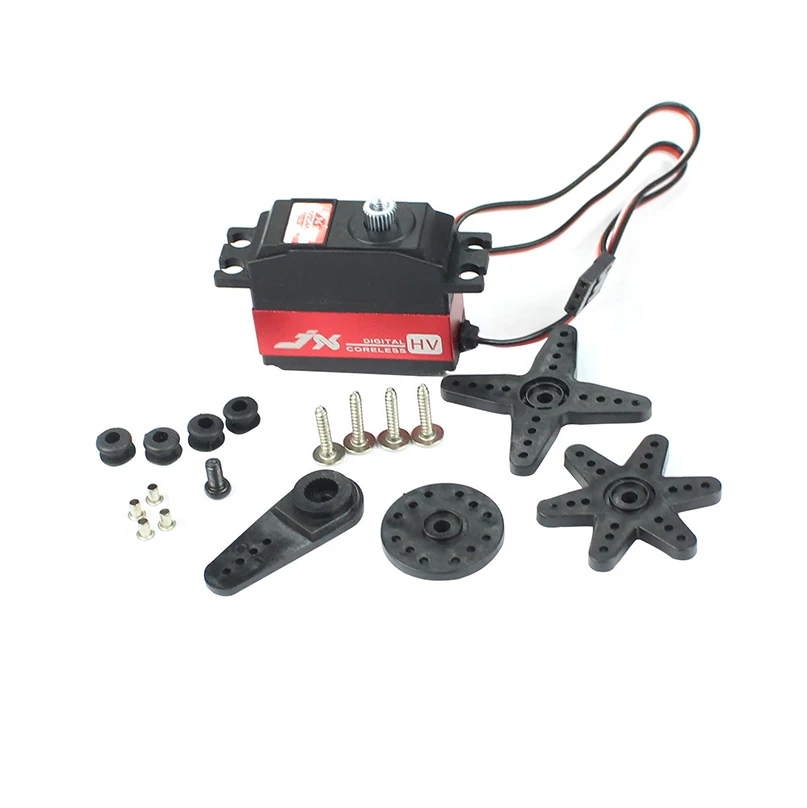 

JX PDI-HV2546MG 25g металлический Шестерни цифровой высокого Напряжение задний сервопривод для RC 450 500 Вертолет с неподвижным крылом аэроплан Запча...