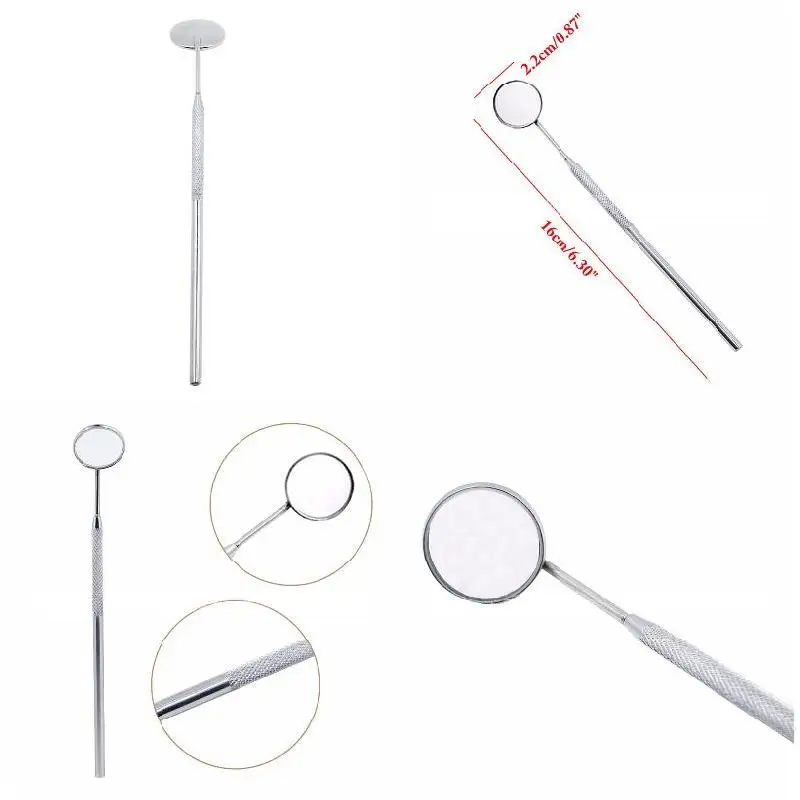 Проверка ресниц зеркало из нержавеющей стали съемные стоматологические зеркала