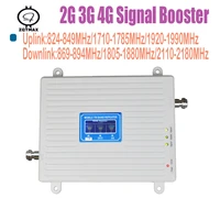 zqtmax 2g 3g 4g tri band signal booster 850 1800 2100mhz cdma wcdma umts lte cellular repeater amplifier home repeater amplifier