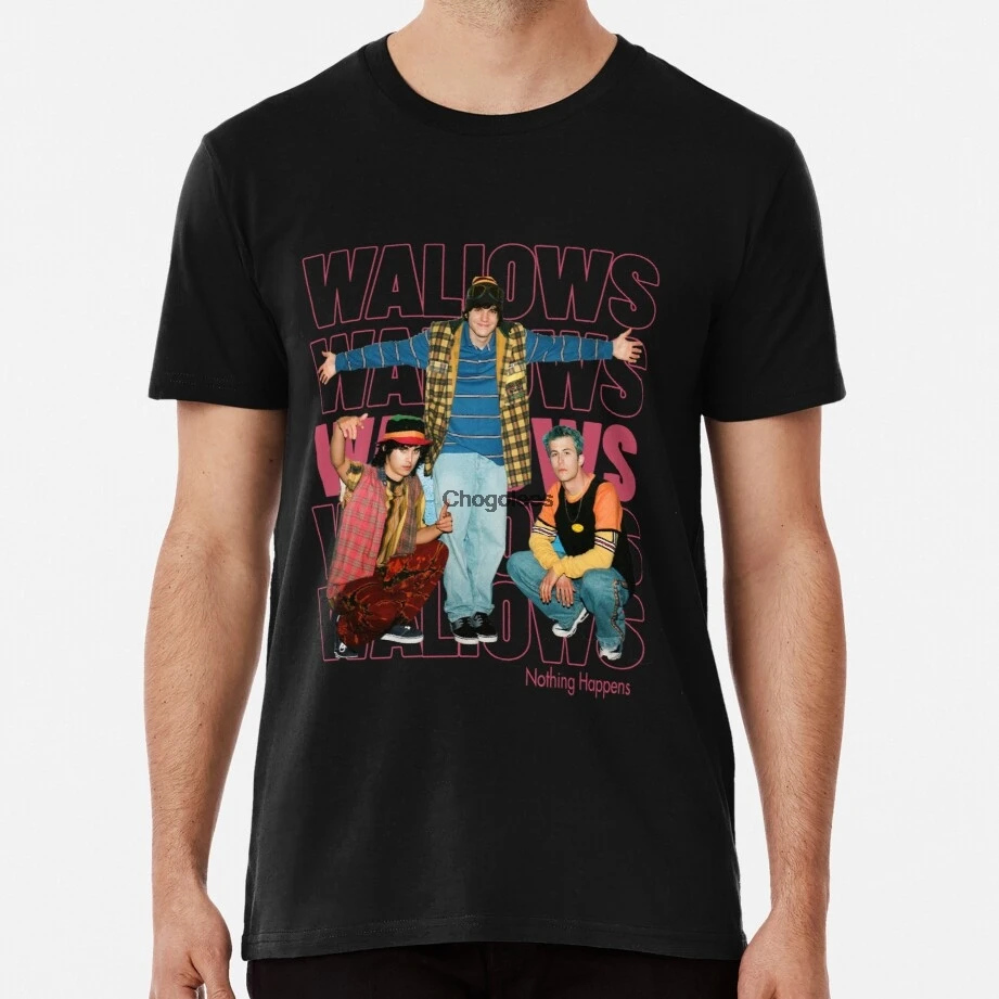 Мужская рубашка с воротником ничего не произошло футболка унисекс Винтажная