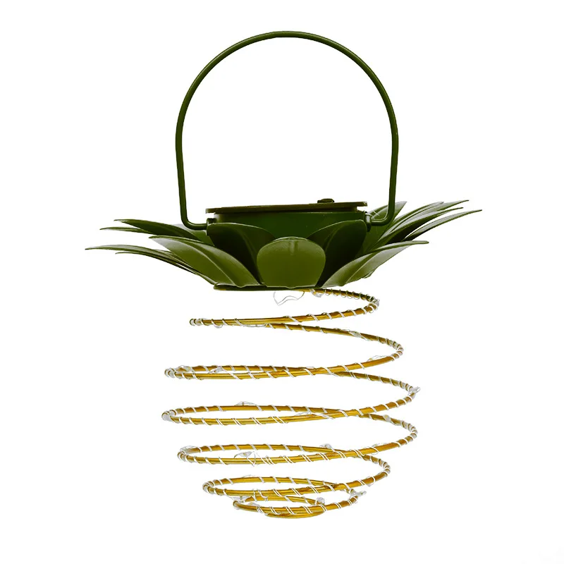 

Solar LED Wrought Iron Pineapple Copper Wire Night Light Garden Chandelier Garden Decoration Children Portable Ornament Lantern